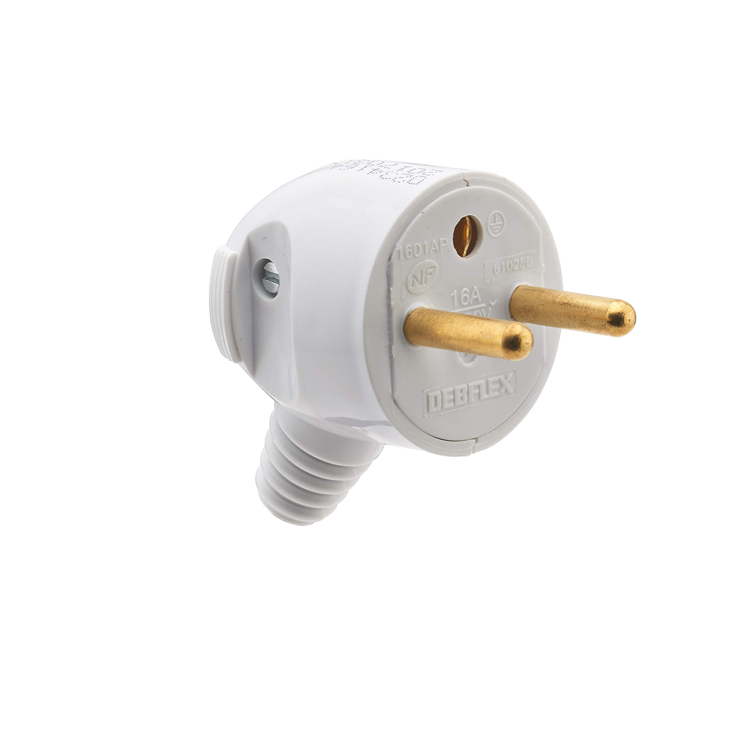 debflex-713370-fiche-m-le-2p-broche-d-4-8mm-sortie-lat-rale-blanche image 1