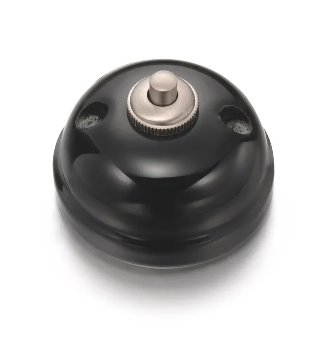 fontini-garby-bouton-poussoir-porcelaine-noire-10a-250v image 1