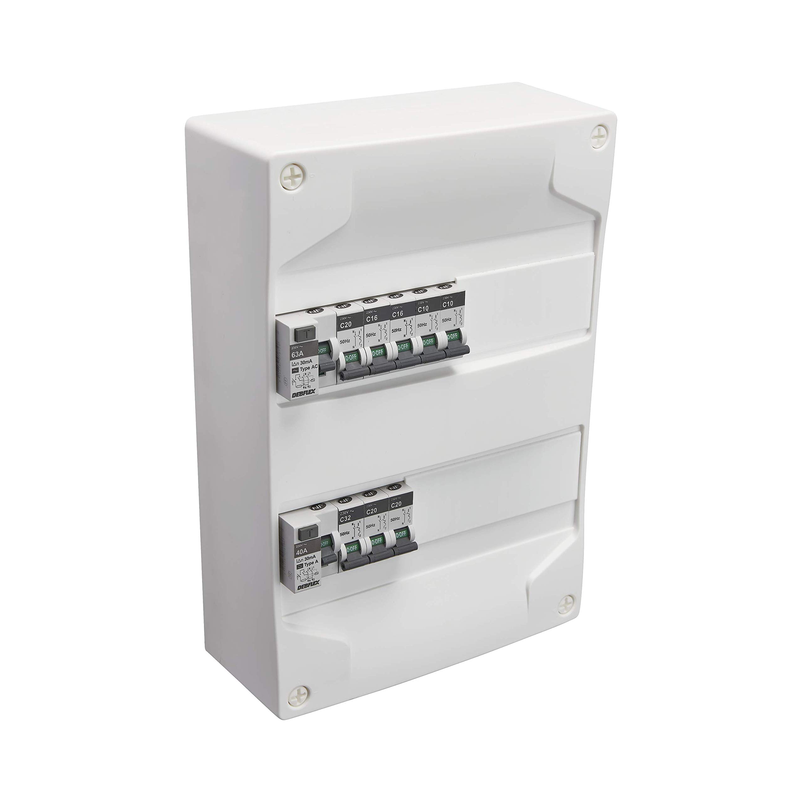 debflex-707644-coffret-lectrique-pr-quip-2-rang-es-26-modules-8-disjoncteurs-2-i image 1
