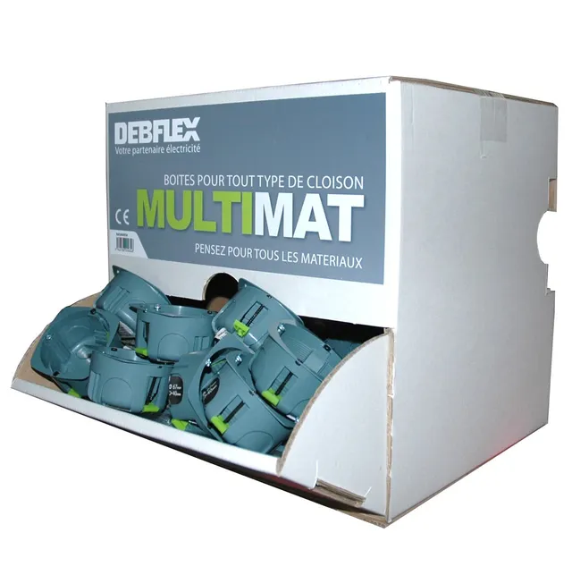 debflex-800030-1-2-silo-de-100-bo-tes-d-appareillage-multimat-riaux-d67-x-40-mm image 1