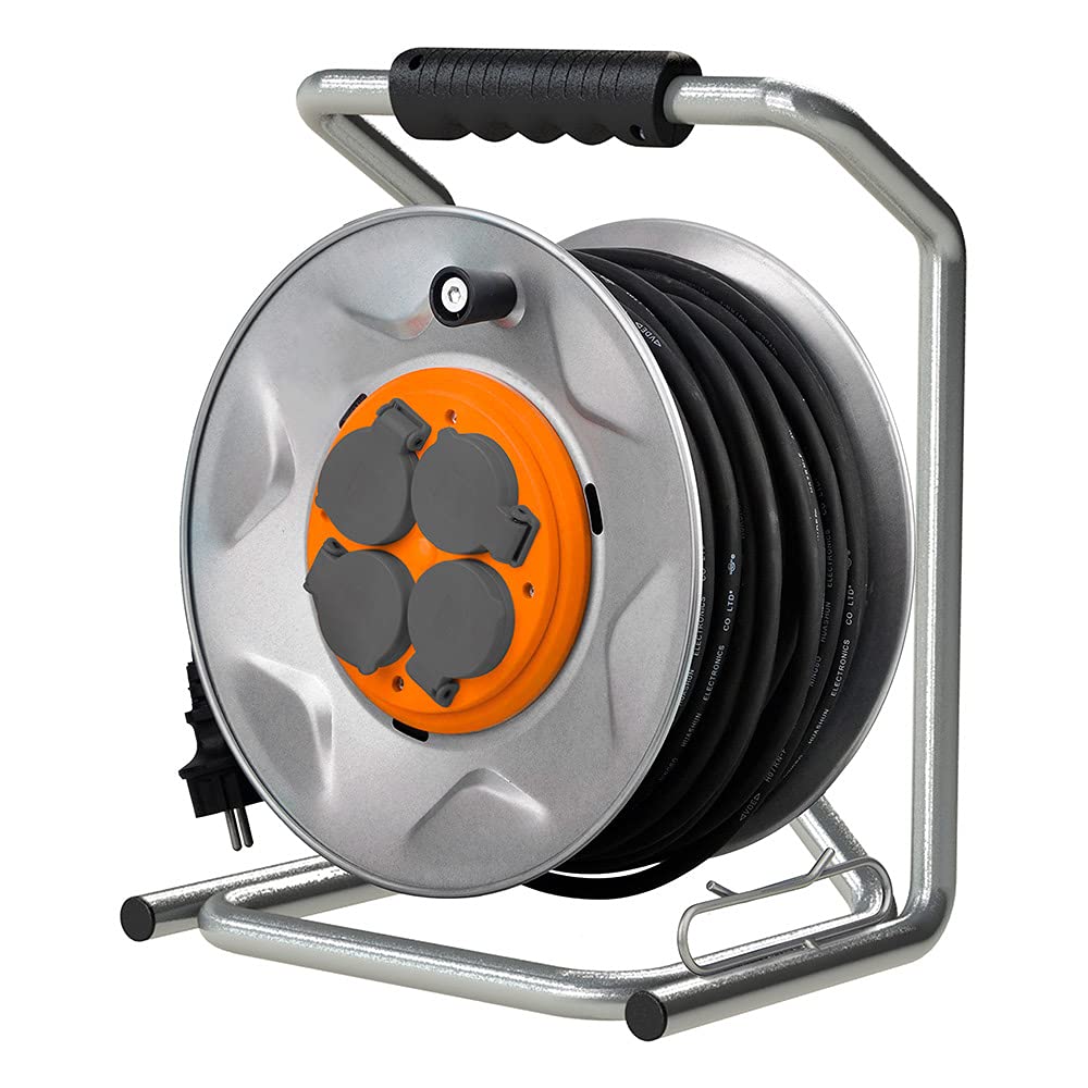 zenitech-enrouleur-de-chantier-ip44-4-prises-16a-3g2-5mm-35m-orange image 1