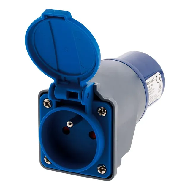 zenitech-adaptateur-compact-16a-2p-t-femelle-vers-cee17-m-le-camping image 1