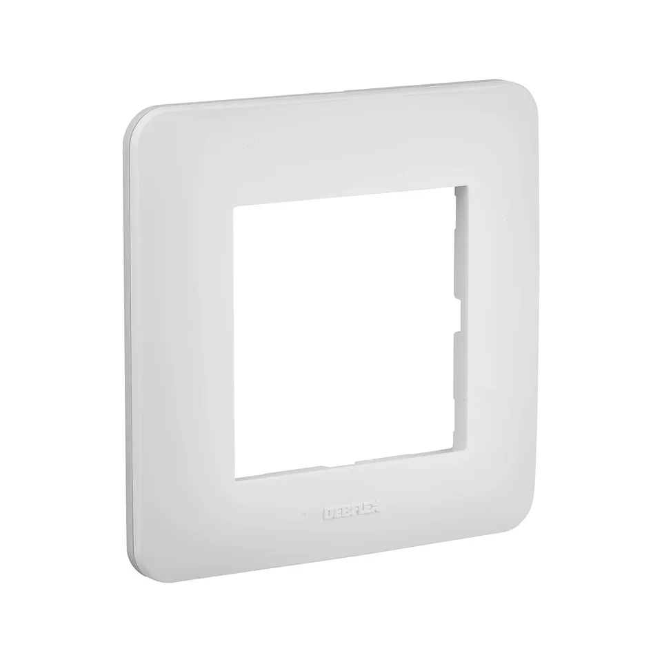 debflex-casual-742001-plaque-simple-blanc-brillant-85x85-mm image 1