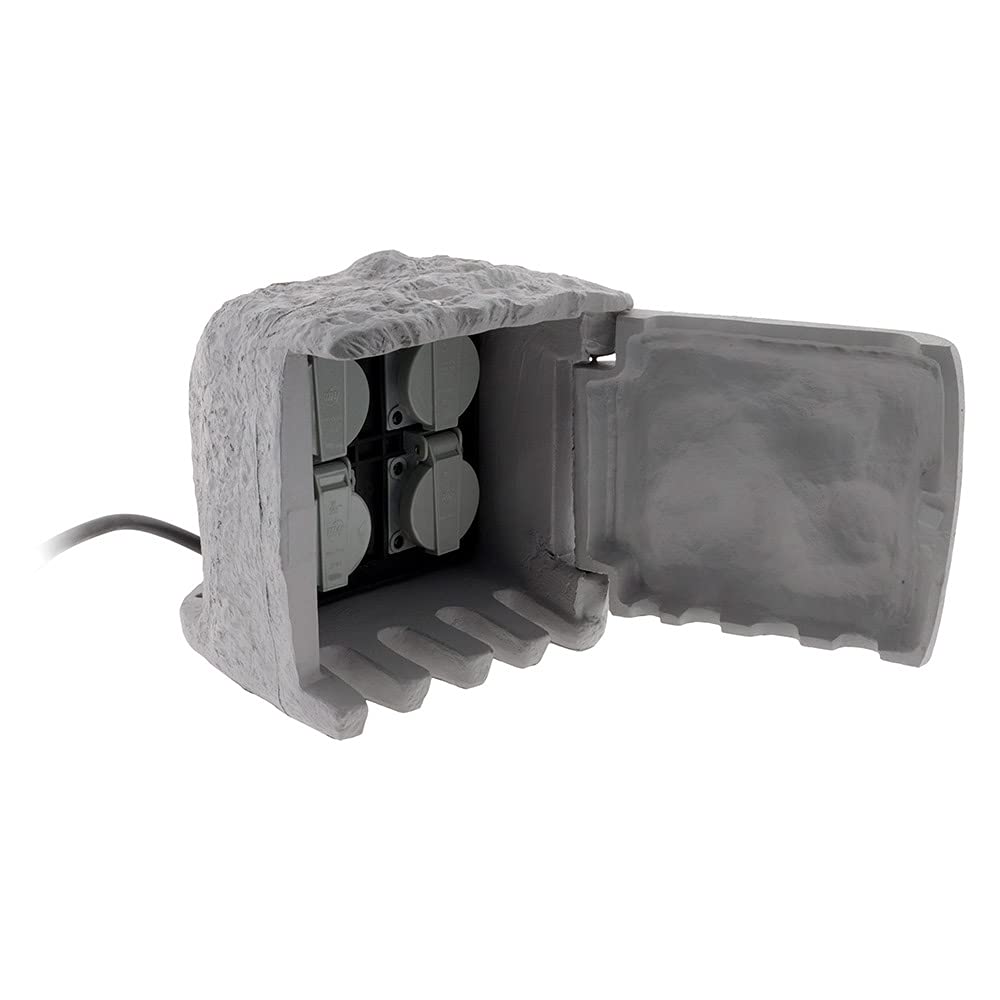 zenitech-bloc-4-prises-imitation-pierre-tanche-ip44-1-5m-r-sine image 5