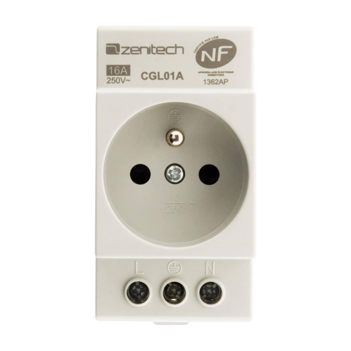 zenitech-prise-modulaire-2p-t-nf-16a-3680w image 2