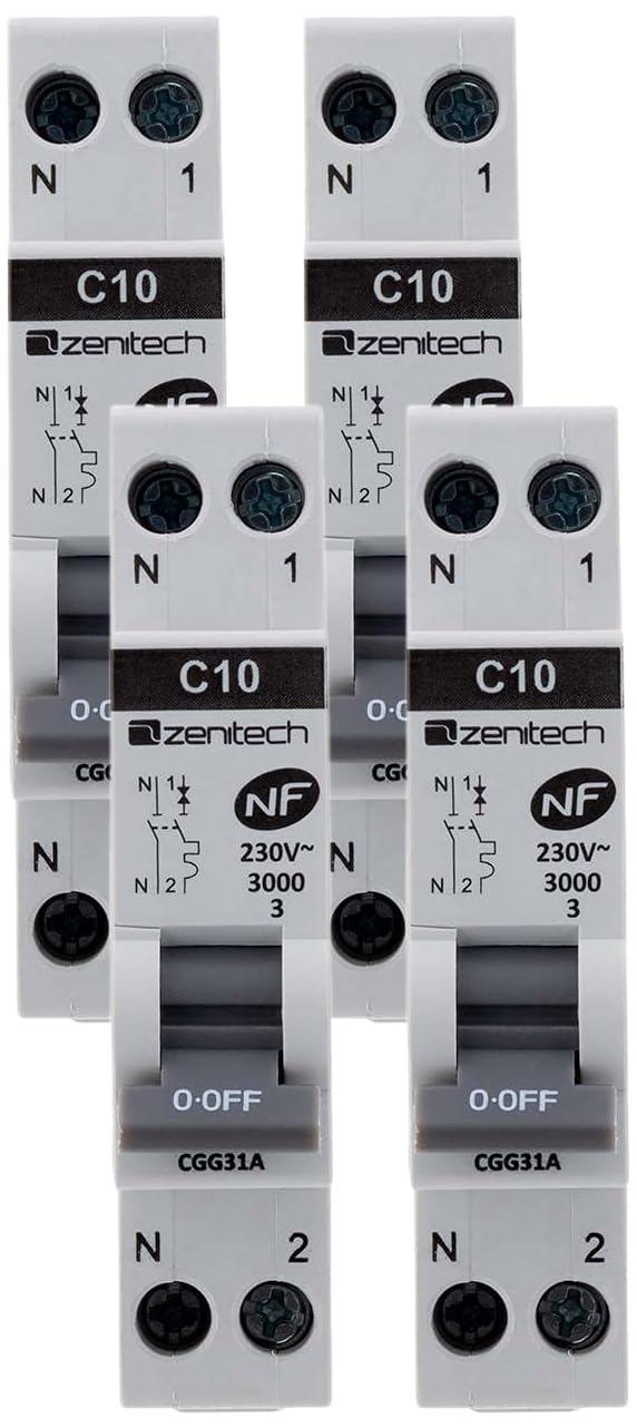 zenitech-disjoncteur-phase-neutre-10a-nf-blanc image 6