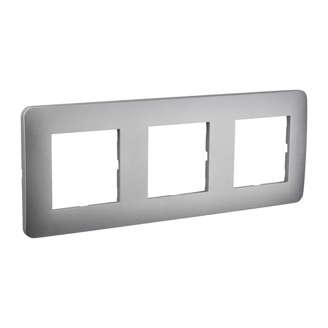 debflex-casual-plaque-triple-silver-226x85mm image 1