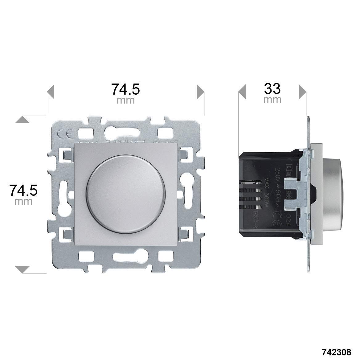 debflex-casual-742308-variateur-rotatif-2-fils-m-canisme-cache-alu image 6