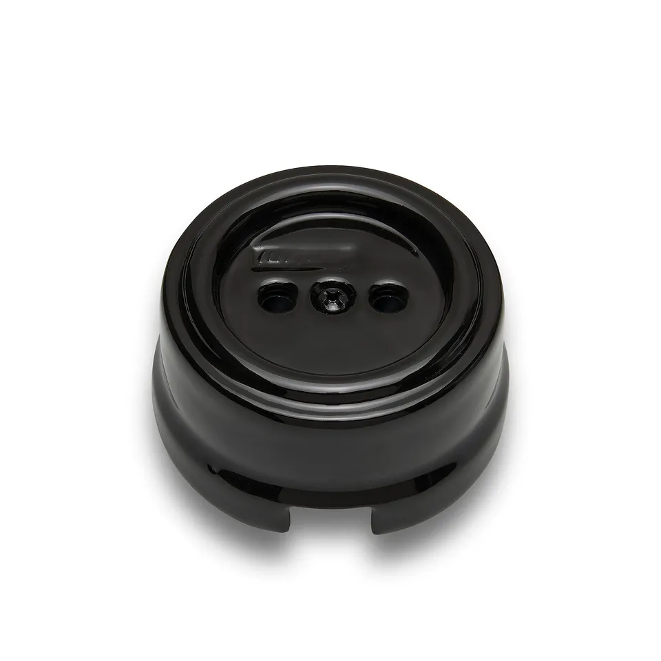 fontini-garby-prise-sans-terre-porcelaine-noire-16a-250v-saillie image 1