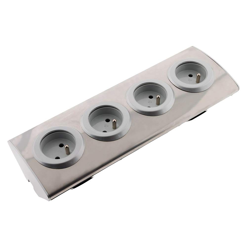 zenitech-bloc-4-prises-16a-2p-t-c-bler-gris image 4